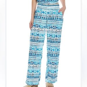 Walker & Wade Catalina Pant in the "Blue Lagoon" pattern